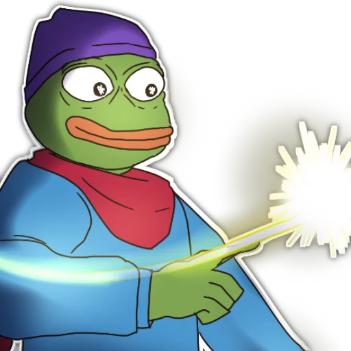 🎇 Стикер «Rare Pepe Party» для Telegram