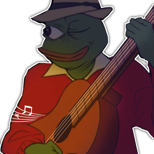 😉 Стикер «Rare Pepe Party» для Telegram