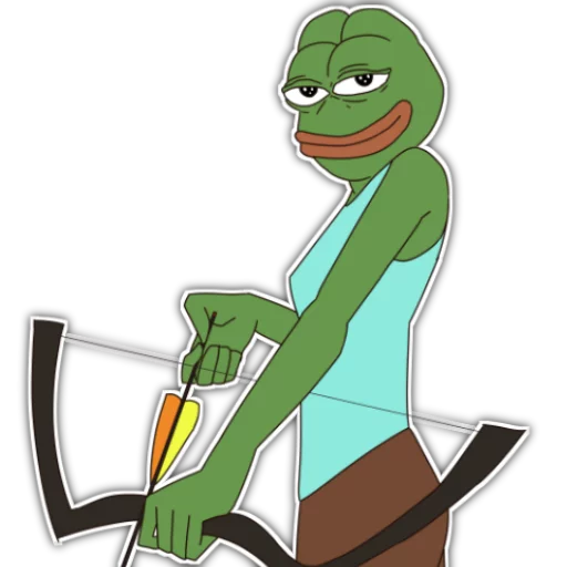 🏹 Стикер «Rare Pepe Party» для Telegram