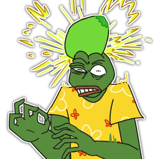 😵 Стикер «Rare Pepe Party» для Telegram