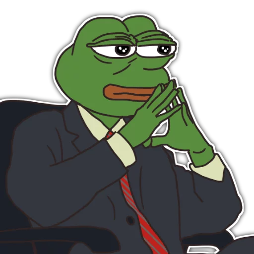 👨 Стикер «Rare Pepe Party» для Telegram