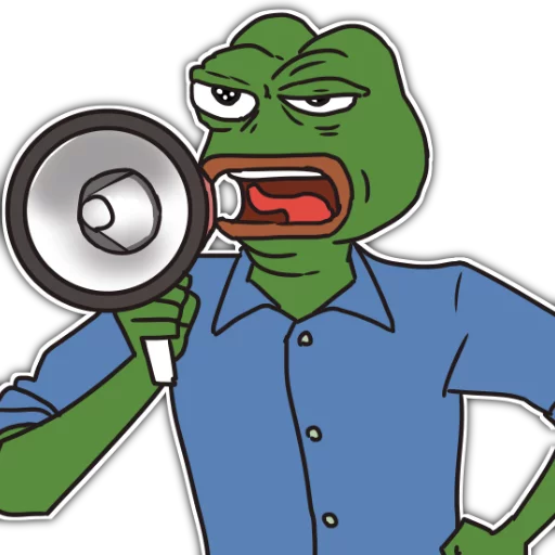 📢 Стикер «Rare Pepe Party» для Telegram