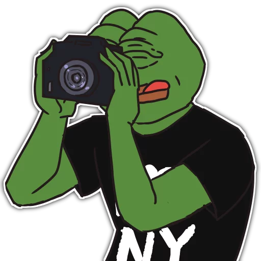 📷 Стикер «Rare Pepe Party» для Telegram