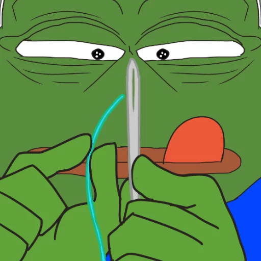 📍 Стикер «Rare Pepe Party» для Telegram