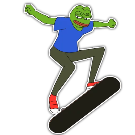 🏂 Стикер «Rare Pepe Party» для Telegram