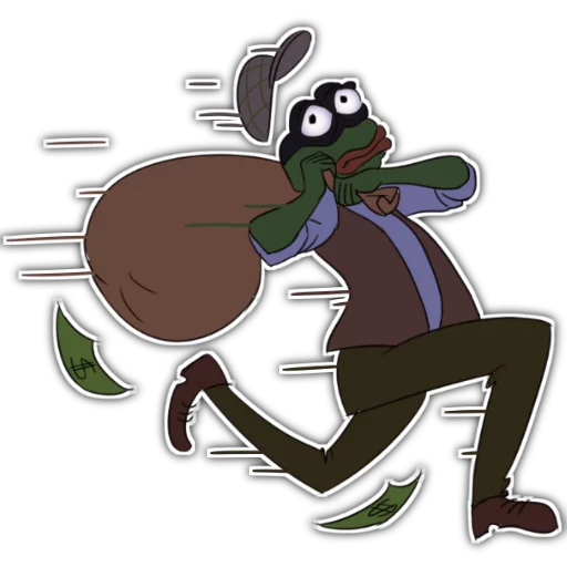 🏃 Стикер «Rare Pepe Party» для Telegram