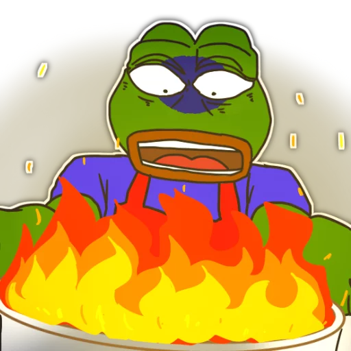 🍳 Стикер «Rare Pepe Party» для Telegram