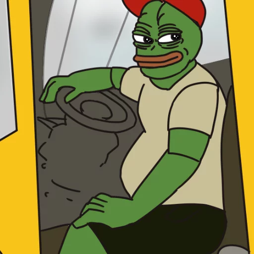 🚚 Стикер «Rare Pepe Party» для Telegram