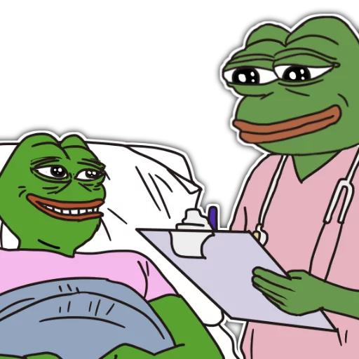 🏥 Стикер «Rare Pepe Party» для Telegram