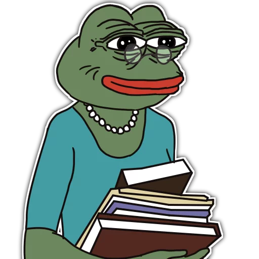 📚 Стикер «Rare Pepe Party» для Telegram
