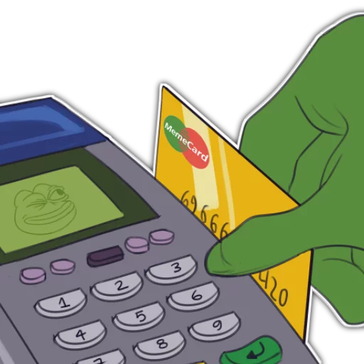 💳 Стикер «Rare Pepe Party» для Telegram