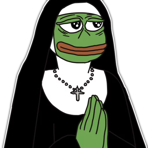 🙏 Стикер «Rare Pepe Party» для Telegram
