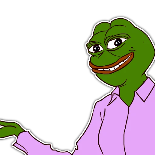 👩 Стикер «Rare Pepe Party» для Telegram
