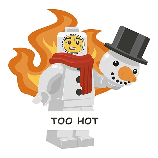 ☃️ Стикер «Рари Брик» для Telegram