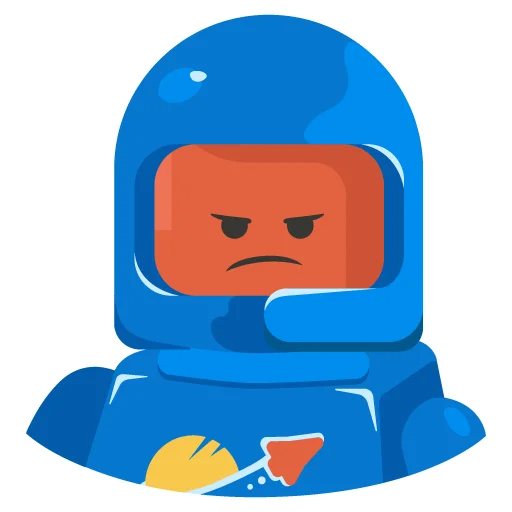 😡 Стикер «Рари Брик» для Telegram