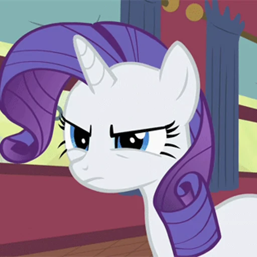 😠 Стикер «Rarity animated» для Telegram