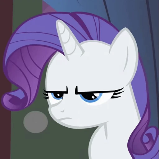 😑 Стикер «Rarity animated» для Telegram