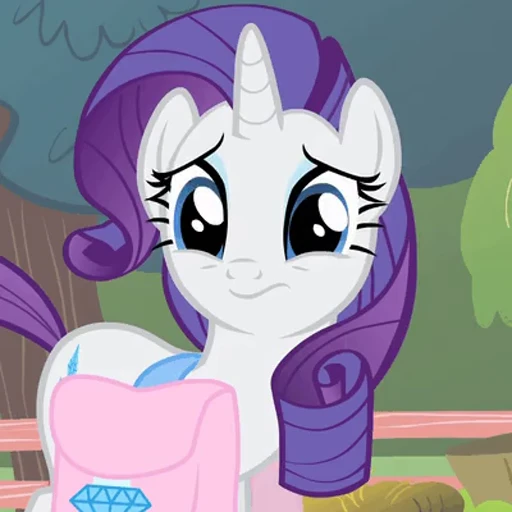 😟 Стикер «Rarity animated» для Telegram