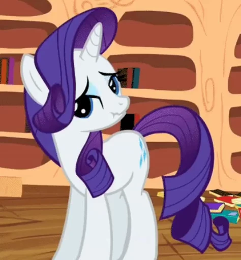😶 Стикер «Rarity animated» для Telegram