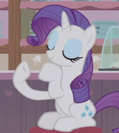 👏 Стикер «Rarity animated» для Telegram