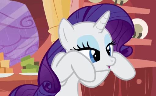😮 Стикер «Rarity animated» для Telegram