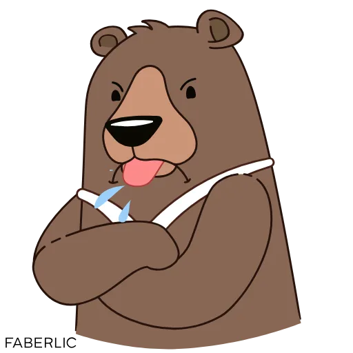 😡 Стикер «Малиновые мишки» для Telegram