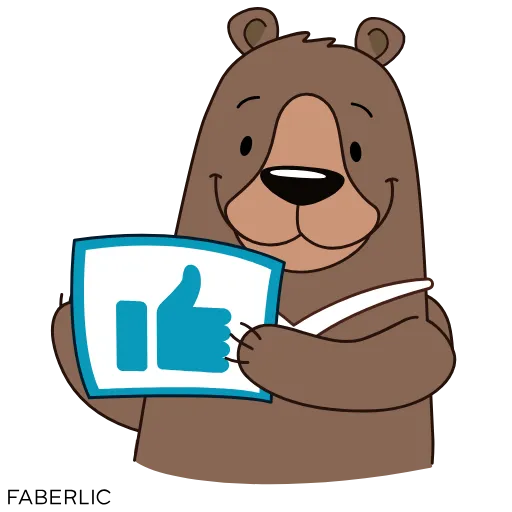 👍 Стикер «Малиновые мишки» для Telegram