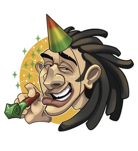 🥳 Стикер «Rasta Stickers» для Telegram