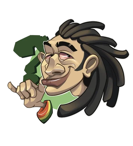 😳 Стикер «Rasta Stickers» для Telegram