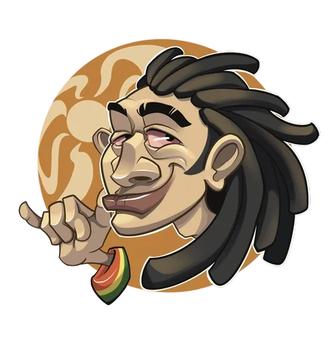 Стикерпак Rasta Stickers для Telegram