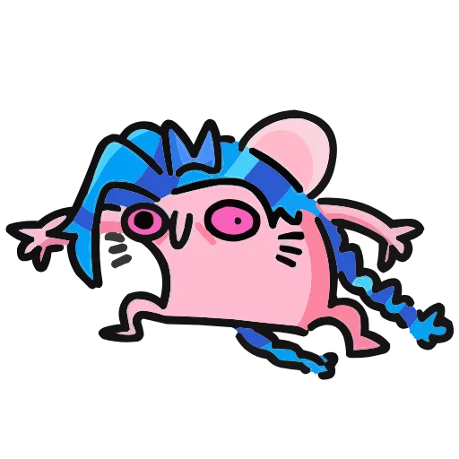 Стикер 15 Набор эмоджи «Крыса Кристина» из ВК в HD качестве