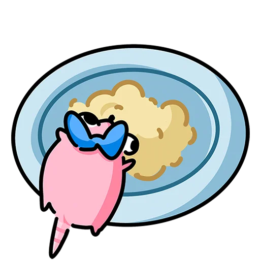 🍽 Стикер «Крыса Кристина Без Текста» для Telegram