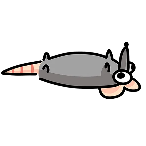 😵 Стикер «Крыса Кристина Без Текста» для Telegram