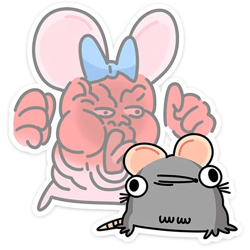 🐭 Стикер «Крыса Кристина» для Telegram