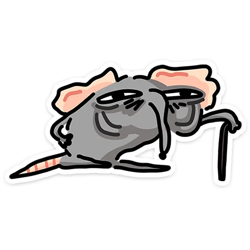 🐭 Стикер «Крыса Кристина» для Telegram