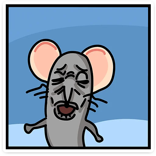 🐭 Стикер «Крыса Кристина» для Telegram
