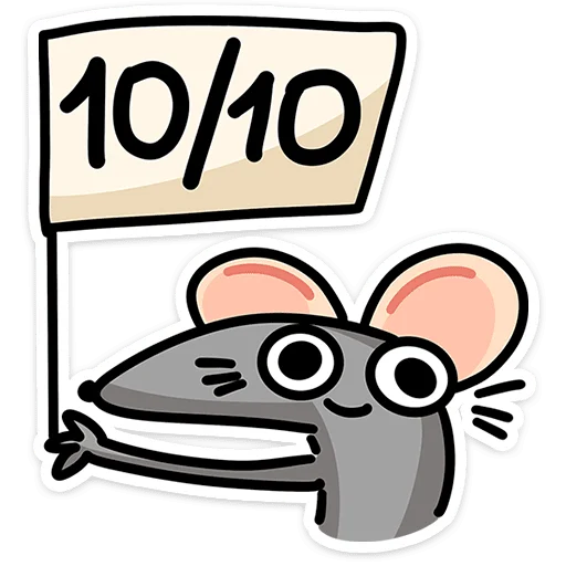 🐭 Стикер «Крыса Кристина» для Telegram