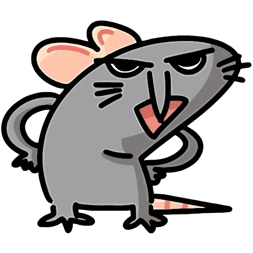 😠 Эмодзи «Крыса Кристина» для Telegram