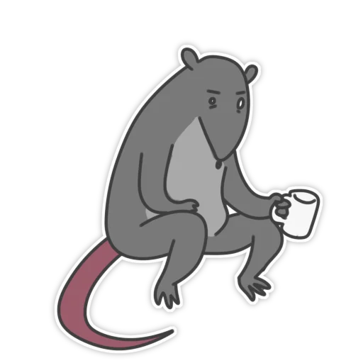 💀 Стикер «Пацюк від» для Telegram