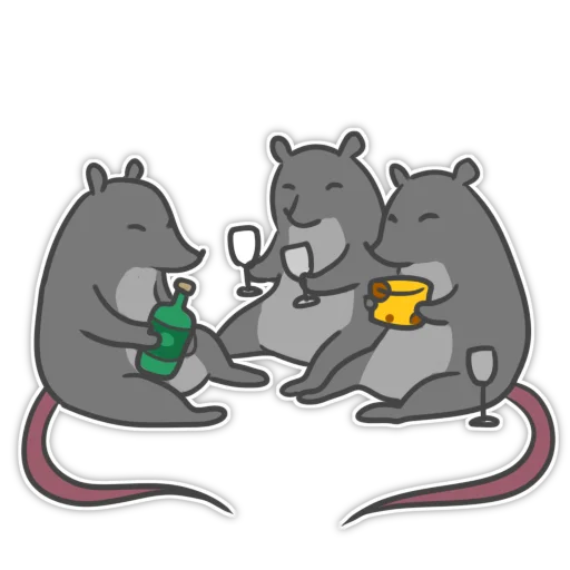 🐭 Стикер «Пацюк від» для Telegram