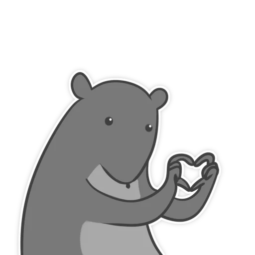 ❤️ Стикер «Пацюк від» для Telegram