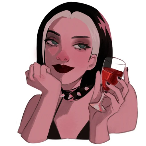 🍷 Стикер «ratatagirl» для Telegram