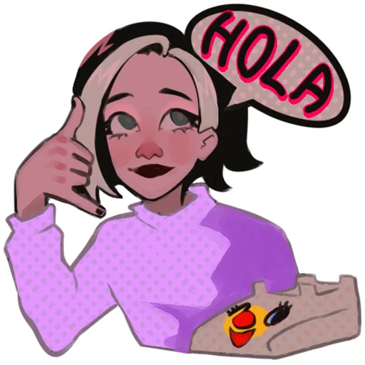 🤙 Стикер «ratatagirl» для Telegram
