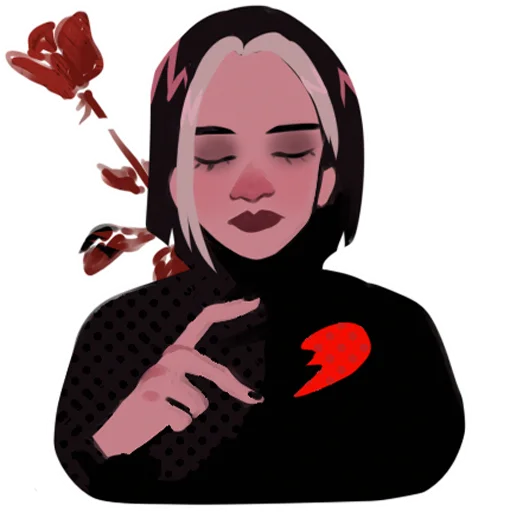 💔 Стикер «ratatagirl» для Telegram