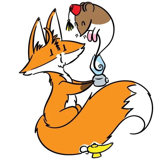 🧞 Стикер «drekhann лиски-крыски» для Telegram