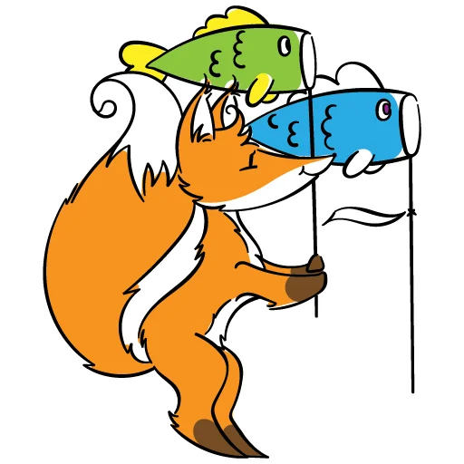 🪁 Стикер «drekhann лиски-крыски» для Telegram