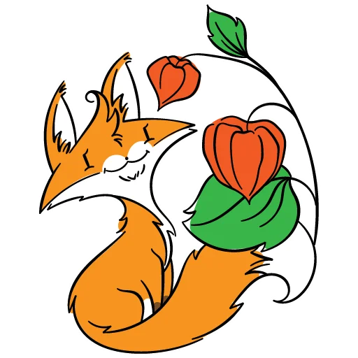 💐 Стикер «drekhann лиски-крыски» для Telegram
