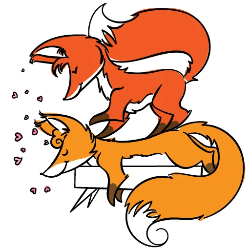 🧘 Стикер «drekhann лиски-крыски» для Telegram