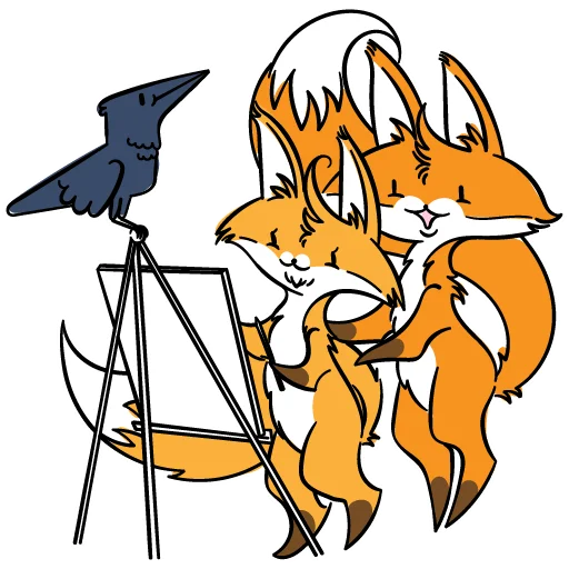 🖌 Стикер «drekhann лиски-крыски» для Telegram