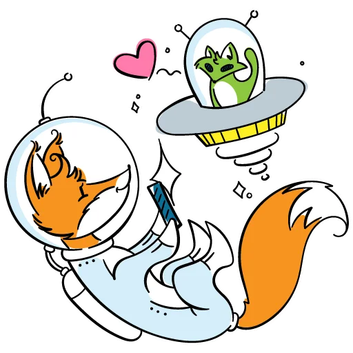 🛸 Стикер «drekhann лиски-крыски» для Telegram